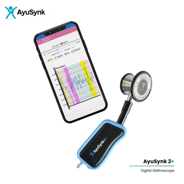 Digital stethoscope AyuSynk 2+ Enhanced Auscultation